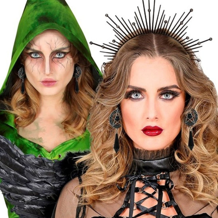 Satanische Ohrringe | Schwarz