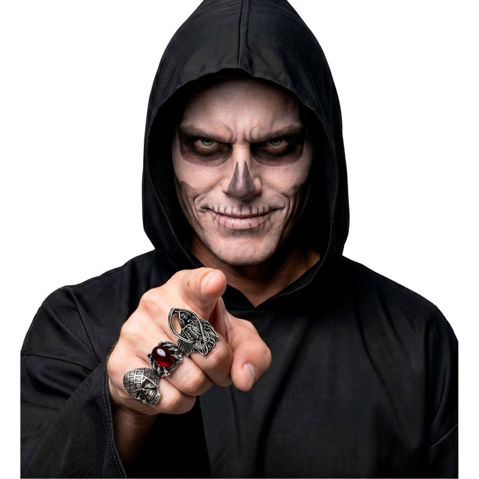 Halloween Ringe 3-teilig | Silber
