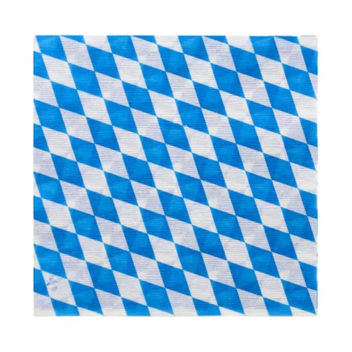 Servietten "Bayrisch Blau" 33x33cm/100Stk. | 1-lagig