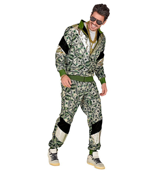 Party Trainingsanzug "Dollar" für Erwachsene
