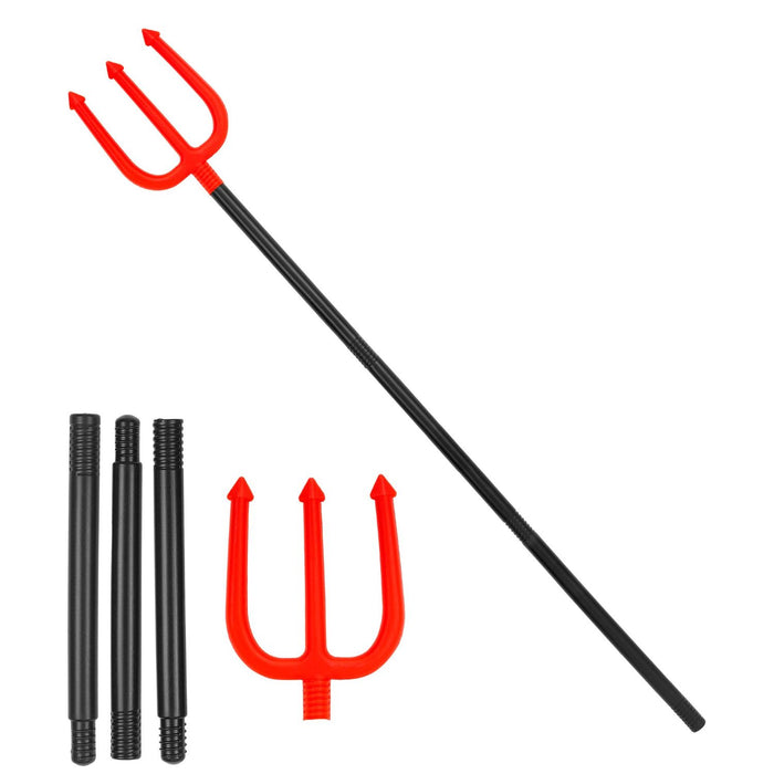 Teufels Dreizack zerlegbar | Rot Schwarz