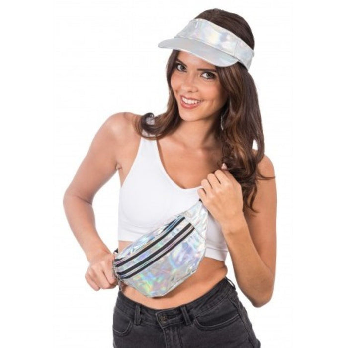 Bauchtasche | Silber Holografisch
