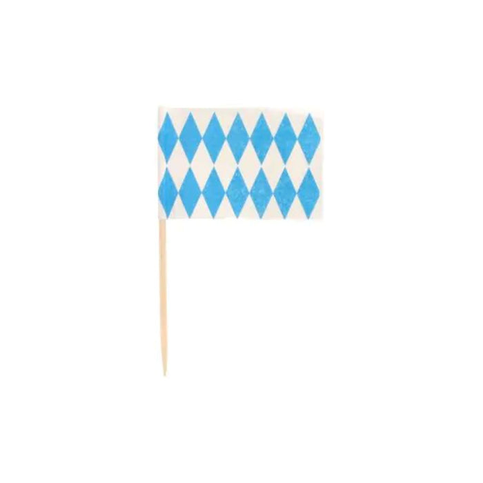 Partypicker Flaggen "Bayrisch Blau" | 8 cm - 200 Stück
