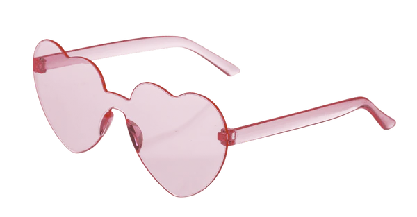 Partybrille "Hearts" Herzbrille | Rot/Rosa