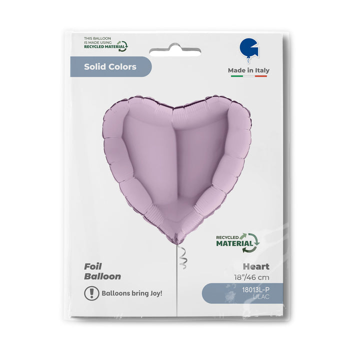 ABC18 Uni Herz 46 cm Lavendel