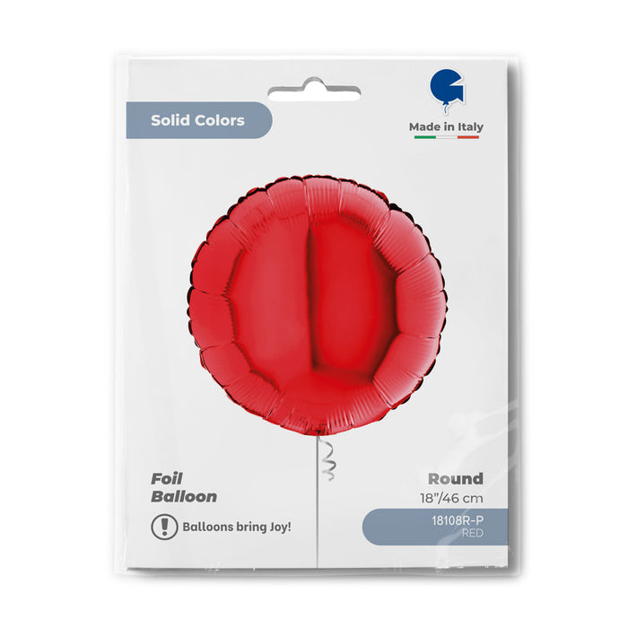 ABC18 Uni Rund 46 cm Rot