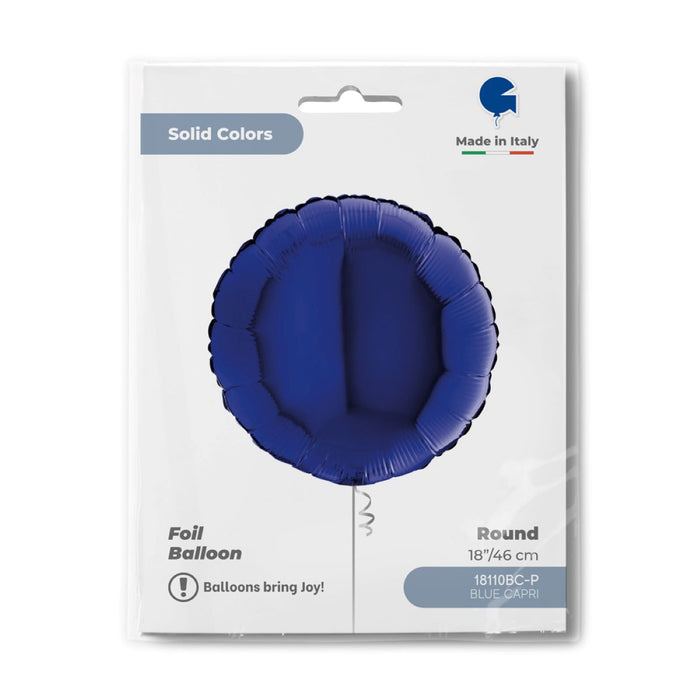 ABC18 Uni Rund 46 cm Royalblau