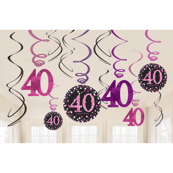Swirldeko HB #40 Pink Sparkling 12Stk.