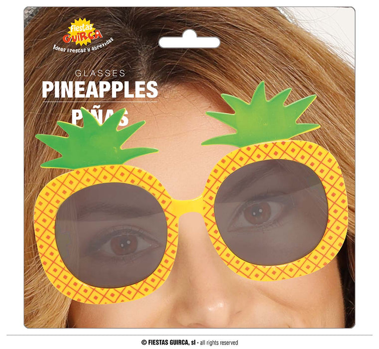 Partybrille "Ananas" | Hawaii Kostüm