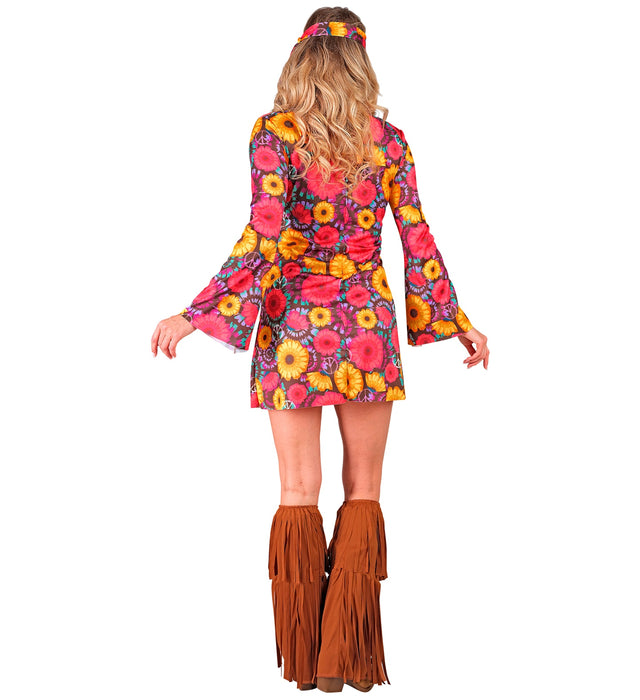 Hippie Kostüm "Allegra" für Damen | Mehrfarbig