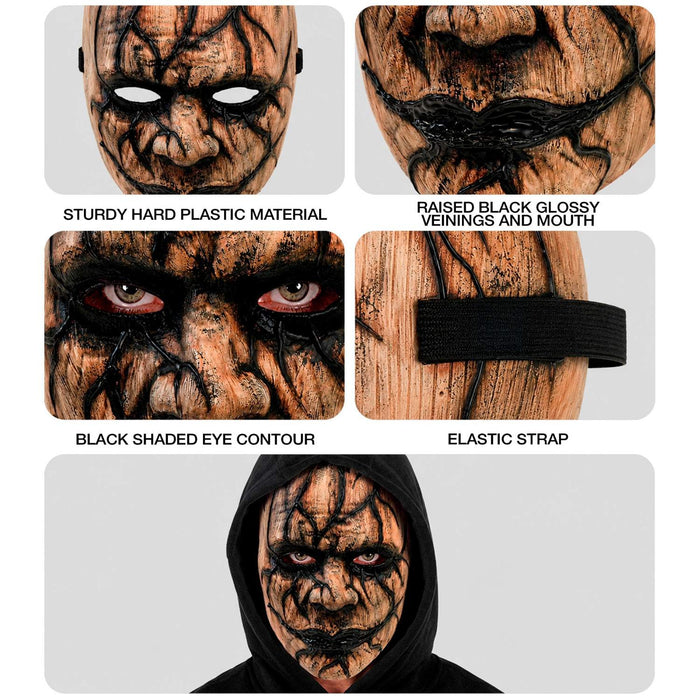 Halloween Maske "Venom" | Braun Schwarz
