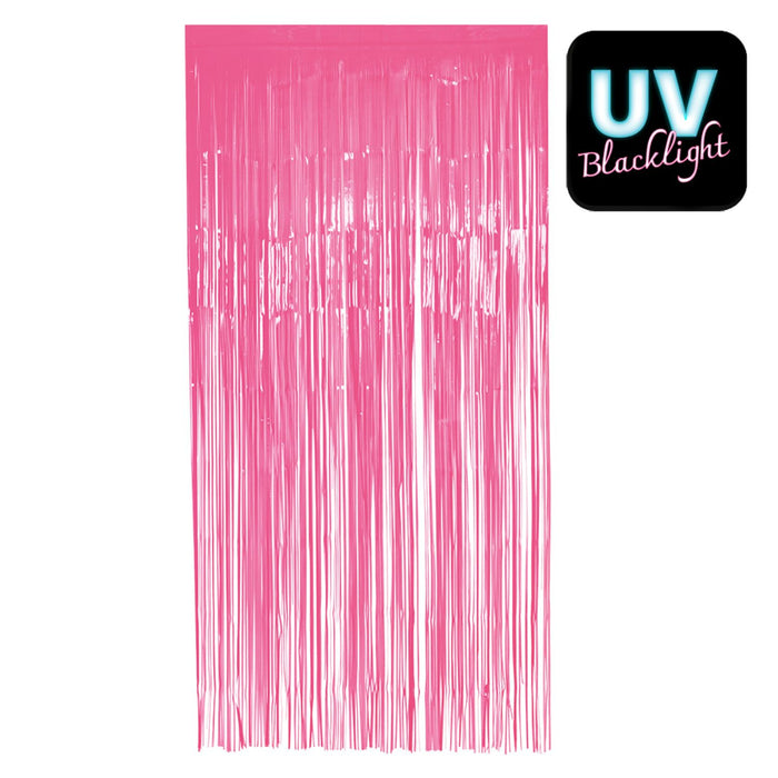 Folienvorhang 100 x 200 cm | Neon Pink UV