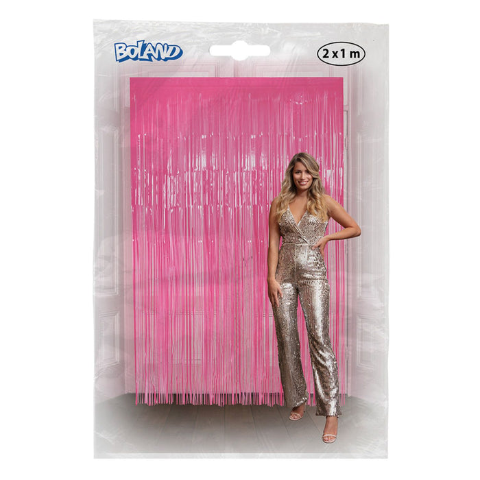 Folienvorhang 100 x 200 cm | Neon Pink UV