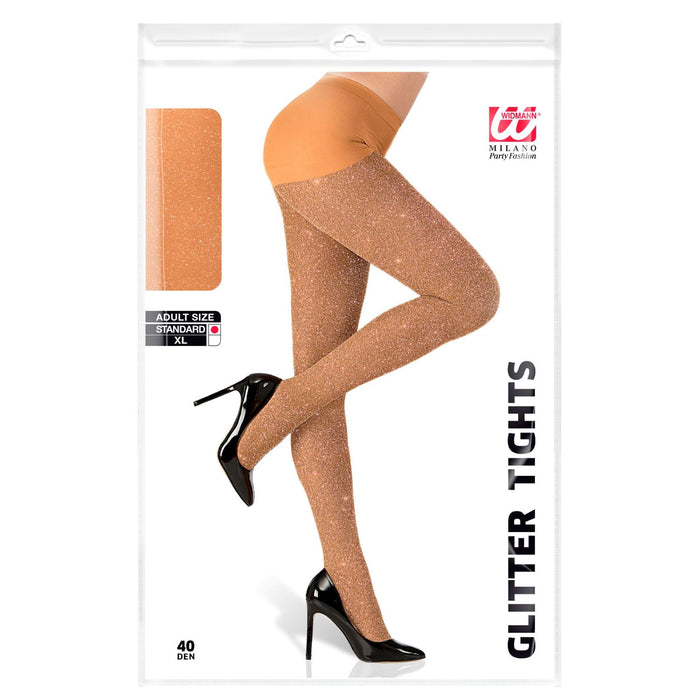 Strumpfhose nude mit Glitter, Gr. XL