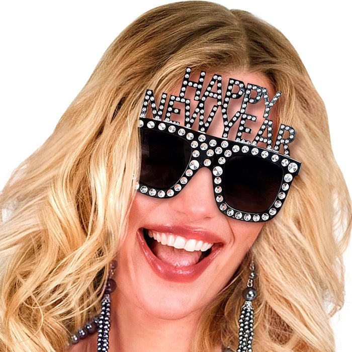 Brille "Happy New Year" | Schwarz - Silvester