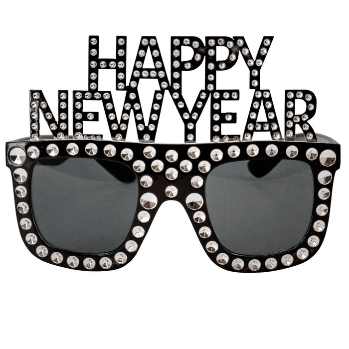 Brille "Happy New Year" | Schwarz - Silvester