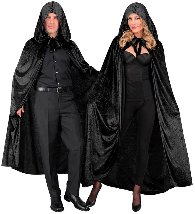 Samt Umhang mit Kapuze | 140 cm Länge