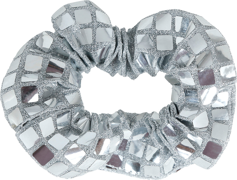Disco Haargummi - Scrunchie | Metallic Silber