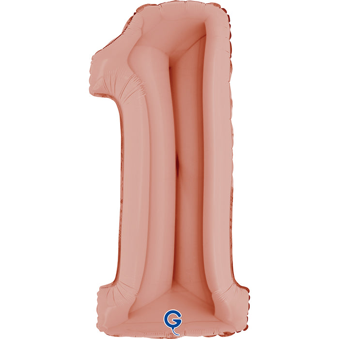 Riesenzahl Folienballon 40"/102cm | Rosegold