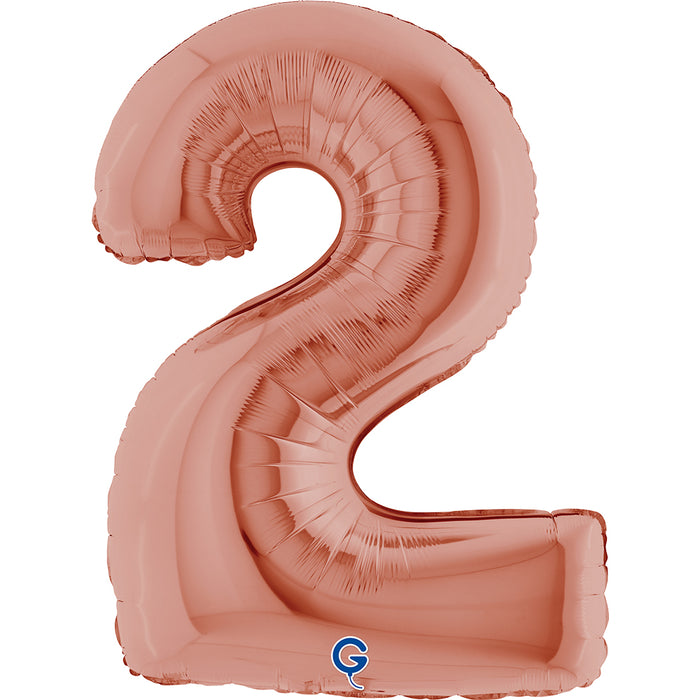 Riesenzahl Folienballon 40"/102cm | Rosegold
