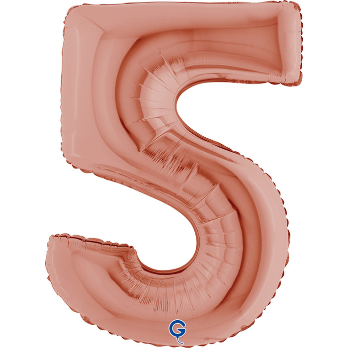 Riesenzahl Folienballon 40"/102cm | Rosegold