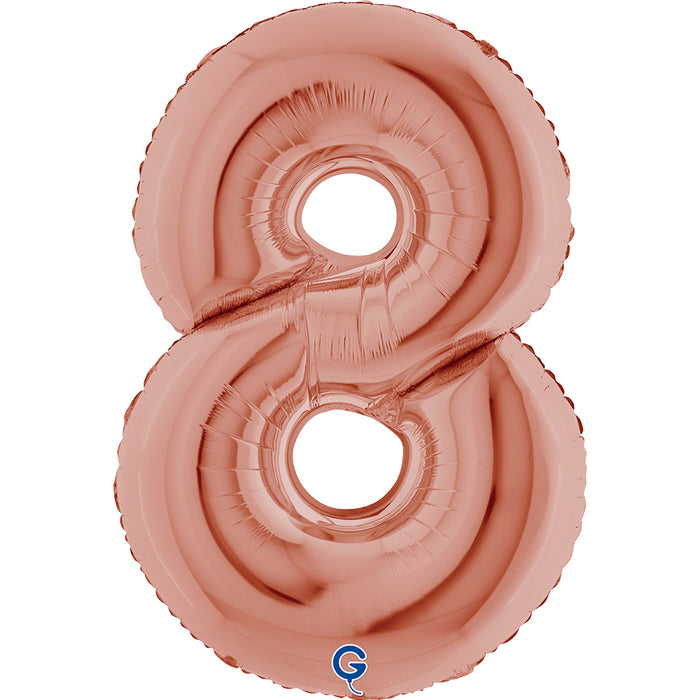 Riesenzahl Folienballon 40"/102cm | Rosegold