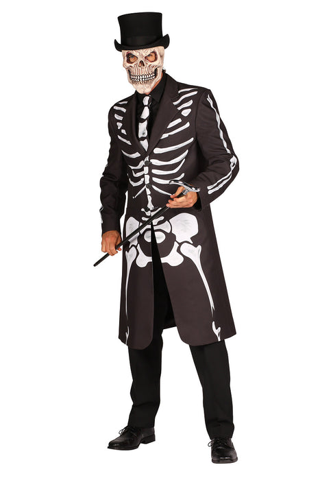 Kostüm Jacke Herr "Spectre" | Skelett Schwarz