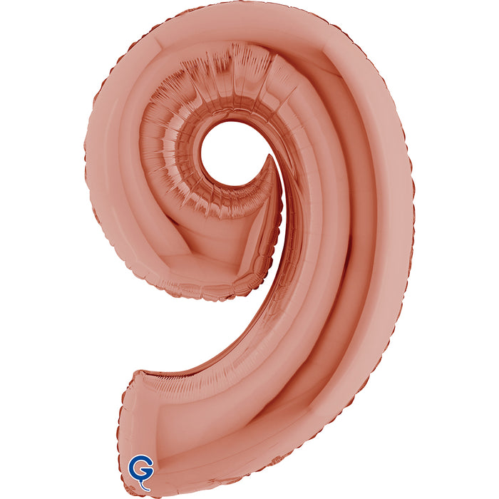 Riesenzahl Folienballon 40"/102cm | Rosegold