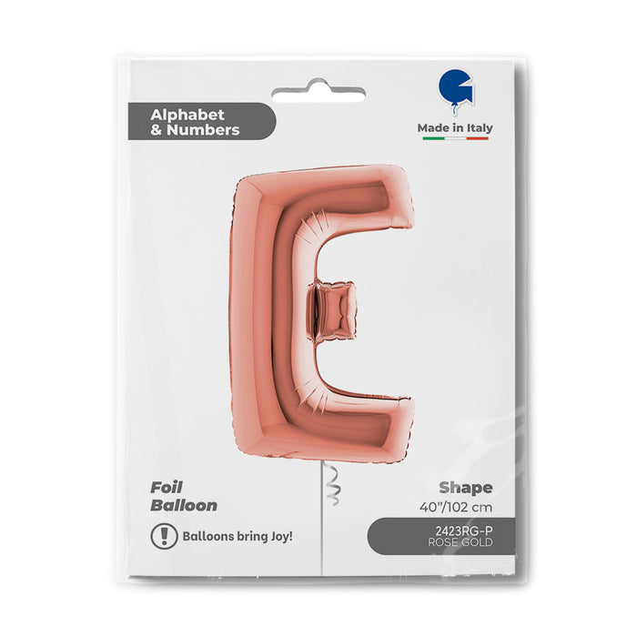 Riesenbuchstabe Folienballon 40"/102cm | Rosegold #E