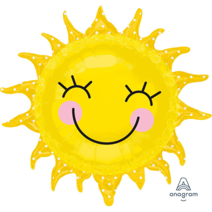 SuperShape Folienballon "Sonne Sunshine  | 74x71cm