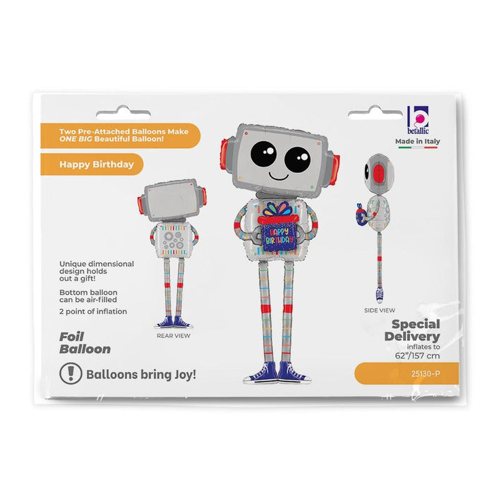 Special Delivery Folienballon "Roboter" | 157 cm