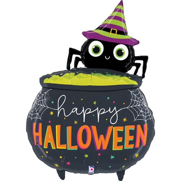 Shape Folienballon "Halloween Spider Cauldron" | 112 cm