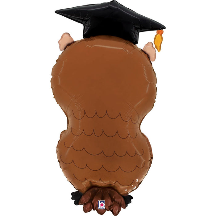 30" Folienballon Shape Eule Congrats Grad | 76 cm