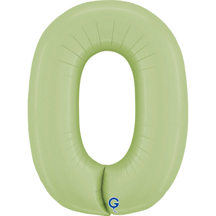 Riesenzahl Folienballon 26"/66cm | Satin Olive