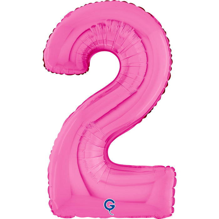Riesenzahl Folienballon 26"/66cm | Pink