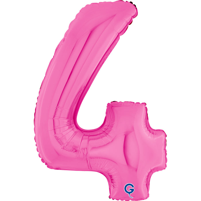 Riesenzahl Folienballon 26"/66cm | Pink #4