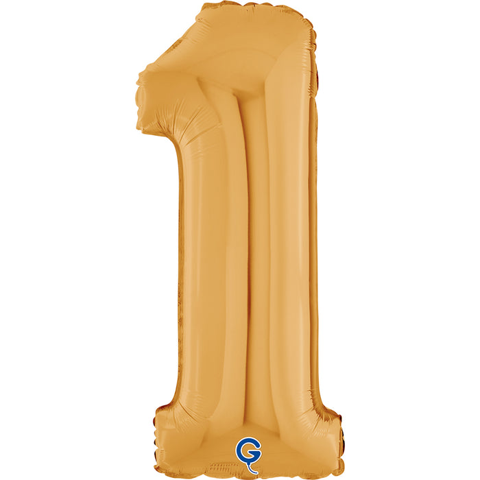 Riesenzahl Folienballon 26"/66cm | Gold