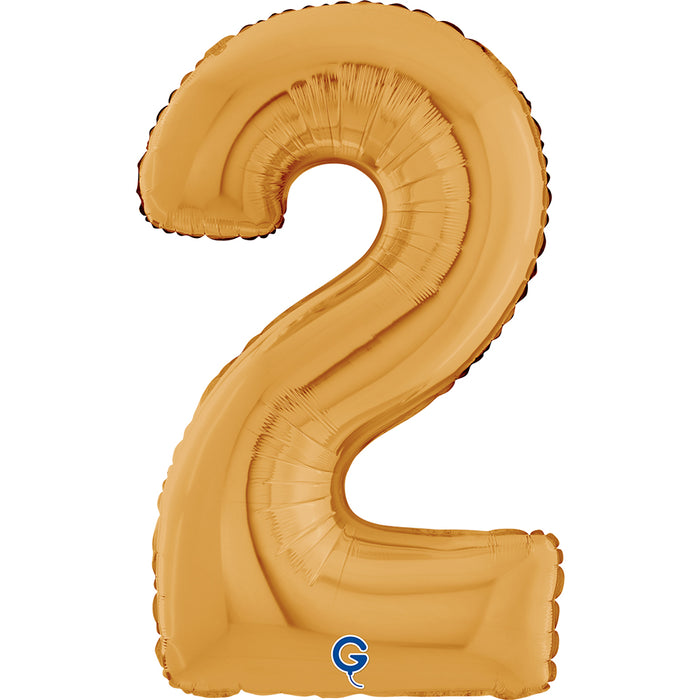 Riesenzahl Folienballon 26"/66cm | Gold
