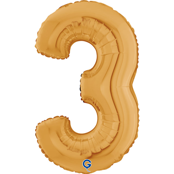 Riesenzahl Folienballon 26"/66cm | Gold