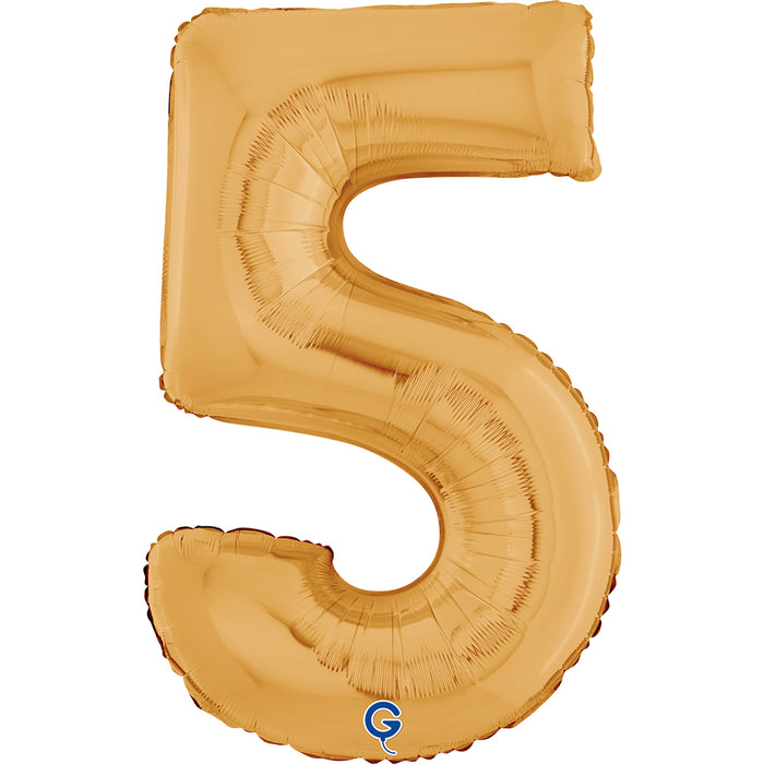 Riesenzahl Folienballon 26"/66cm | Gold