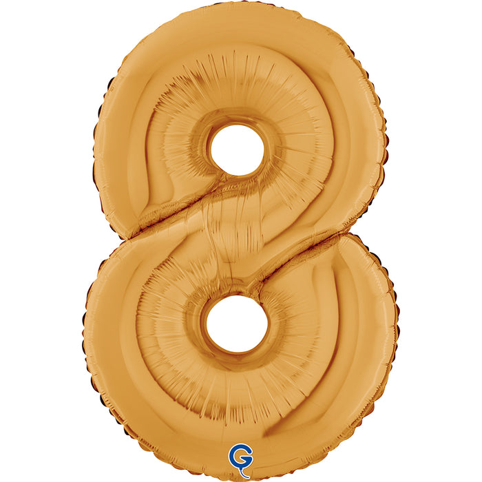 Riesenzahl Folienballon 26"/66cm | Gold
