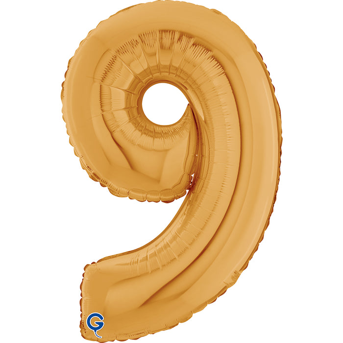 Riesenzahl Folienballon 26"/66cm | Gold