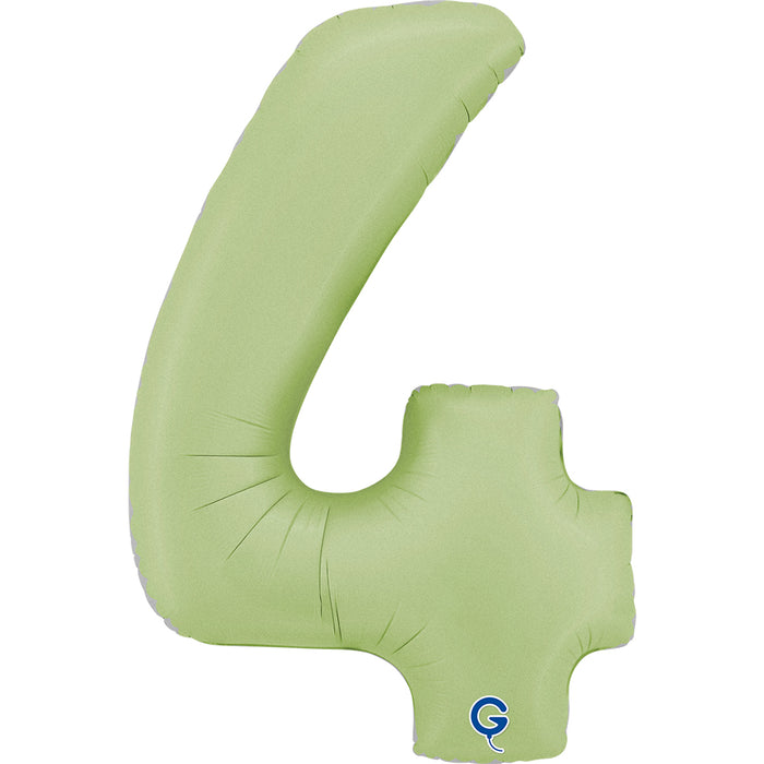 Riesenzahl Folienballon 26"/66cm | Satin Olive #4
