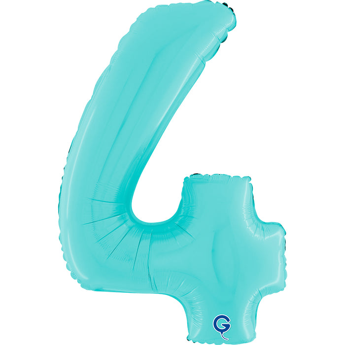 Riesenzahl Folienballon 26"/66cm | Pastel Blue