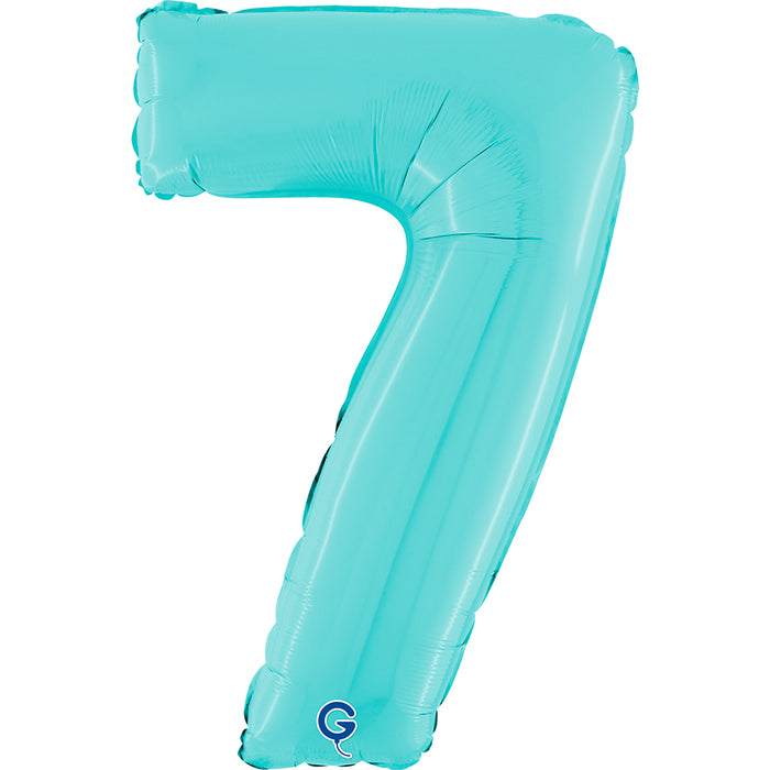 Riesenzahl Folienballon 26"/66cm | Pastel Blue
