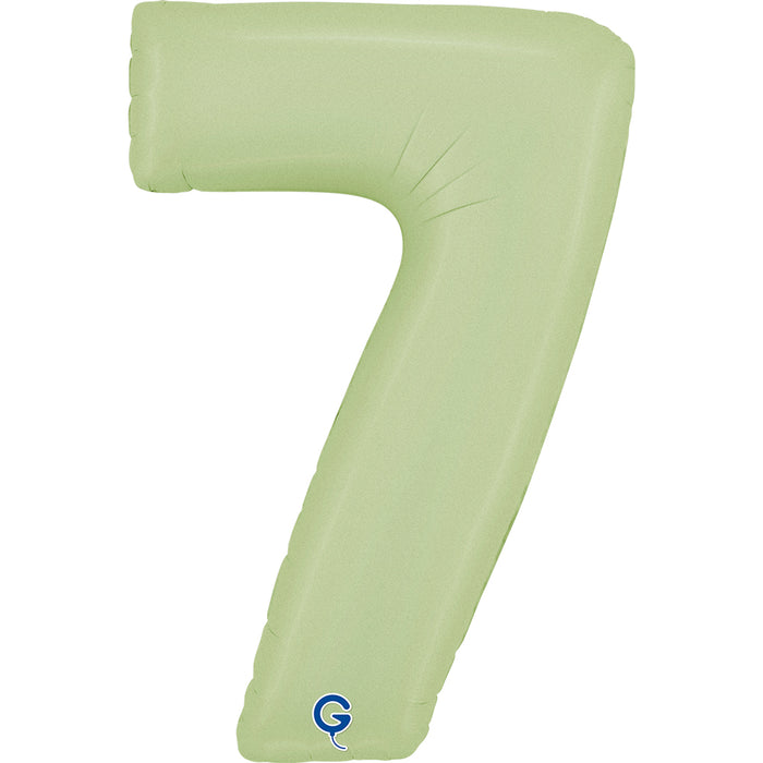 Riesenzahl Folienballon 26"/66cm | Satin Olive #7