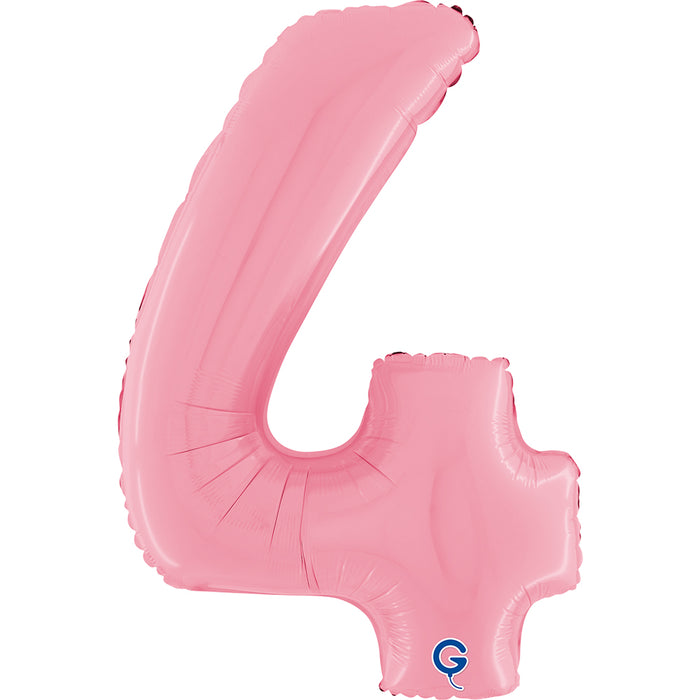Riesenzahl Folienballon 26"/66cm | Pastel Pink