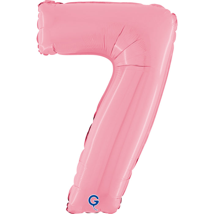 Riesenzahl Folienballon 26"/66cm | Pastel Pink