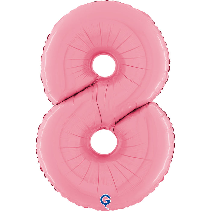 Riesenzahl Folienballon 26"/66cm | Pastel Pink
