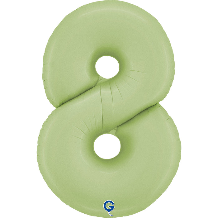 Riesenzahl Folienballon 26"/66cm | Satin Olive